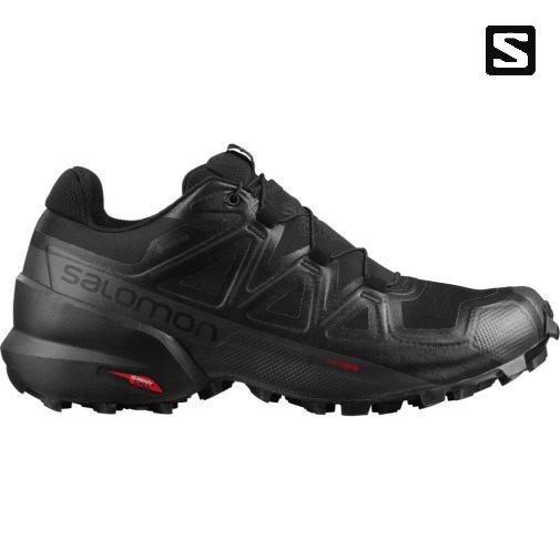 Black Salomon Speedcross 5 GTX Men's Trail Running Shoes | IE TH5864